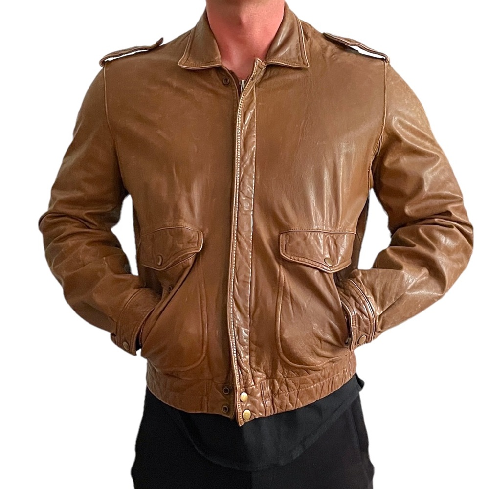 Light Brown Leather Jacket - image 7